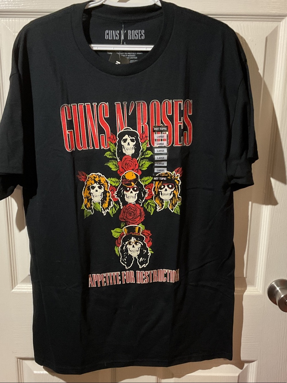 Guns N’ Roses Black Graphic Band Tee - Appetite for Destruction